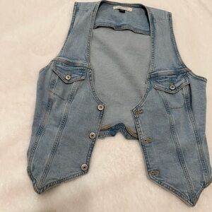 American Eagle Outfitters Light Blue Denim Jacket